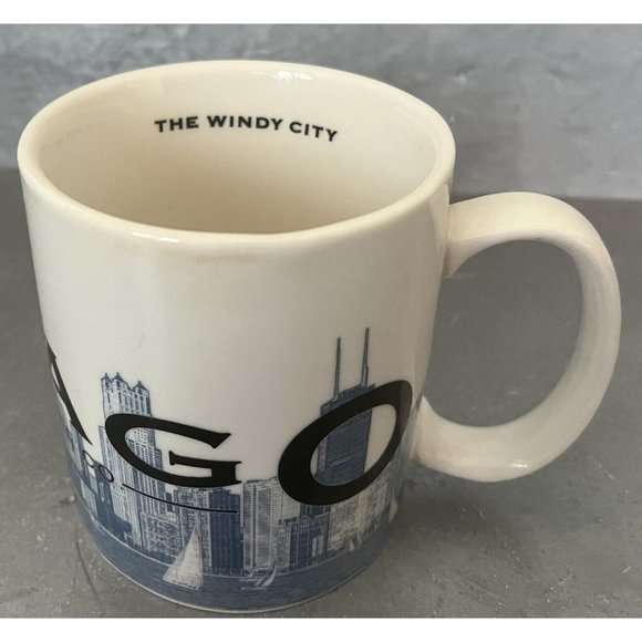 Starbucks 2002 Skyline Series Barista Series One Chicago The Windy City Mug Cup - Picture 5 of 7